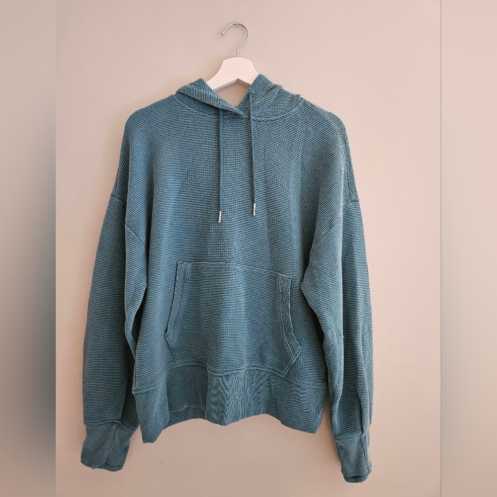 Athleta Teal Hooded Sweatshirt
